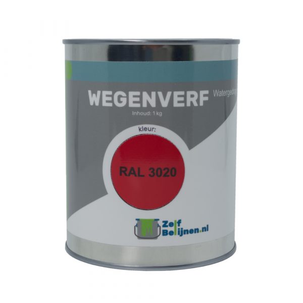 Watergedragen Rode Wegenverf Ral 3020
