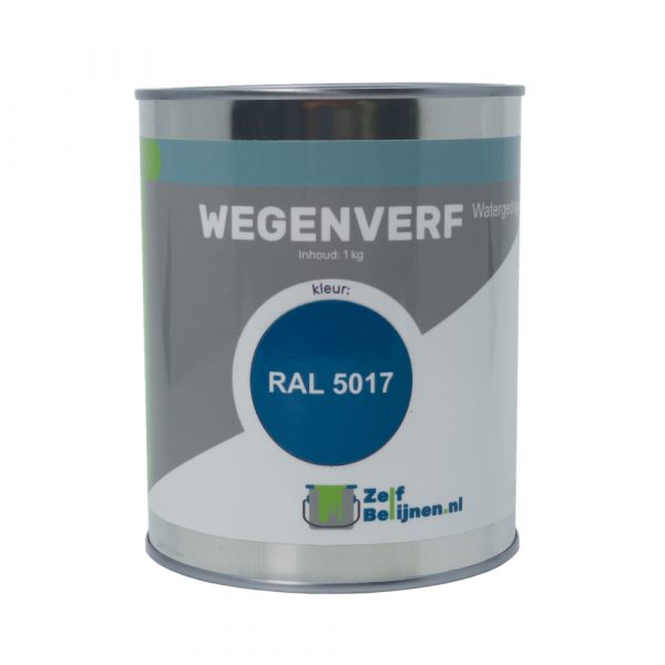 Watergedragen Blauwe Wegenverf Ral 5017