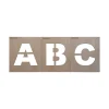 sjabloon voor wegbelijning letters arial black