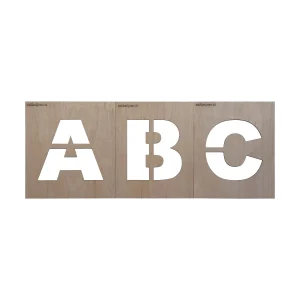 sjabloon voor wegbelijning letters arial black