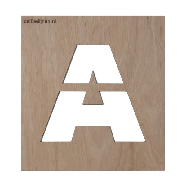 Belijningsmal - Letter A - Z in Arial Black - Afbeelding 2