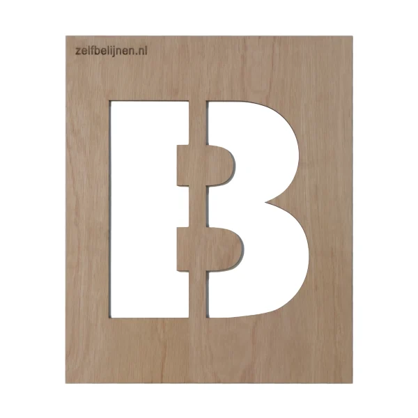 Belijningsmal - Letter A - Z in Arial Black - Afbeelding 3